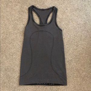 B&W striped Lululemon tank